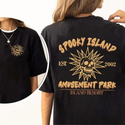 Retro Halloween Spooky Island T-Shirt