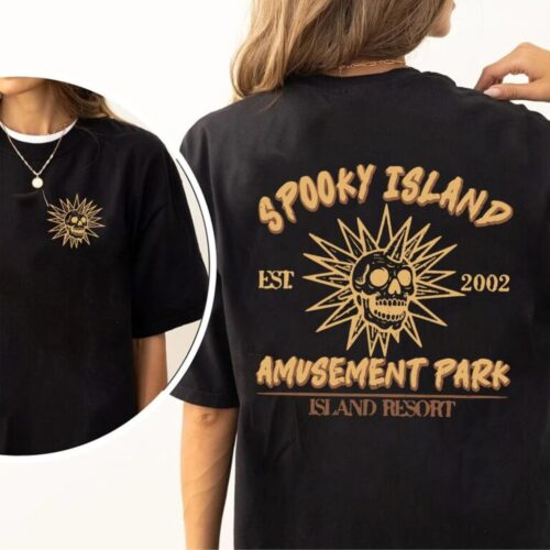 Retro Halloween Spooky Island T-Shirt