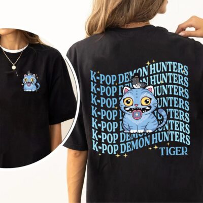 Kpop Demon Hunters Tiger 2 Sides T-Shirt
