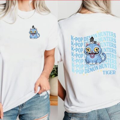 Kpop Demon Hunters Tiger 2 Sides T-Shirt