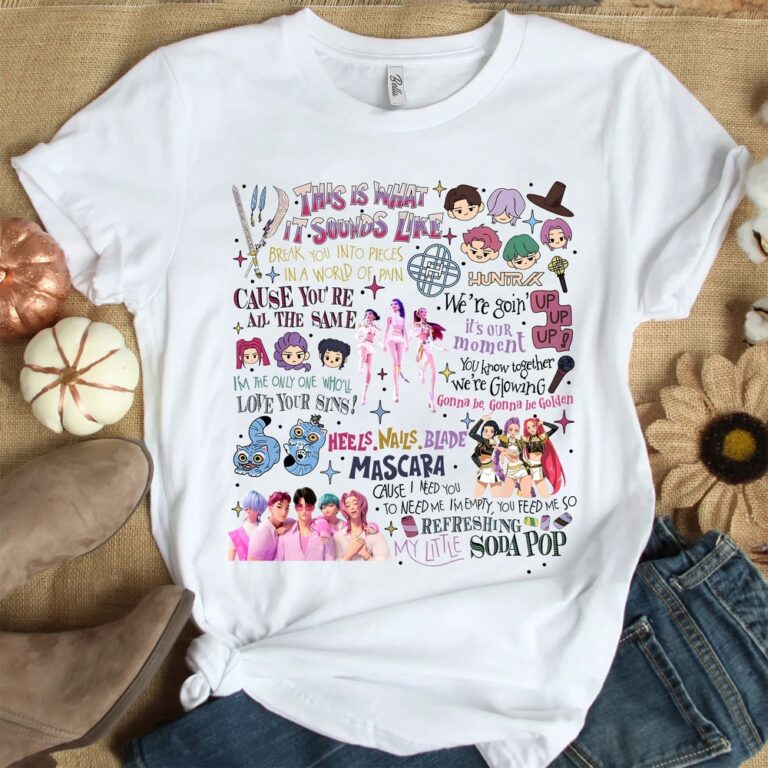 Huntrix Lyric, Kpop Demon Hunters T-shirt Huntrix Lyric, Kpop Demon Hunters T-shirt