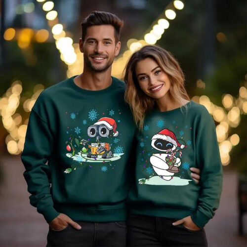 Wall-E And Eve Sweatshirt