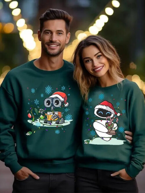 Wall-E And Eve -Sweatshirt/T-Shirt Couple