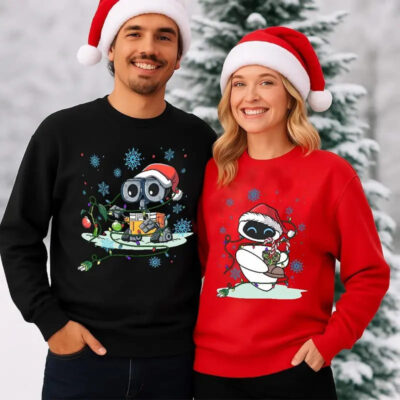 Wall-E And Eve Sweatshirt