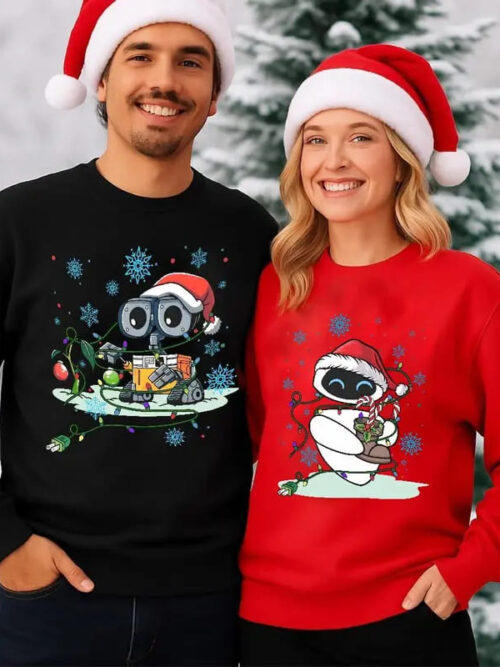 Wall-E And Eve -Sweatshirt/T-Shirt Couple