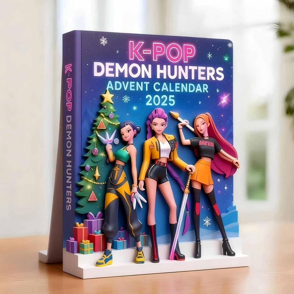 Demon Hunters Coutdown Calendar With 24, 2D Keychain Toys, Ornaments Demon Hunters Coutdown Calendar With 24, 2D Keychain Toys, Ornaments