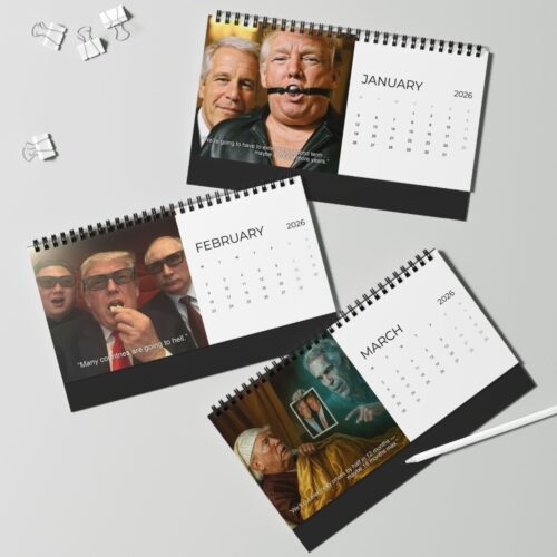 A Year Of Funny Trump 2026 Desk Calendar