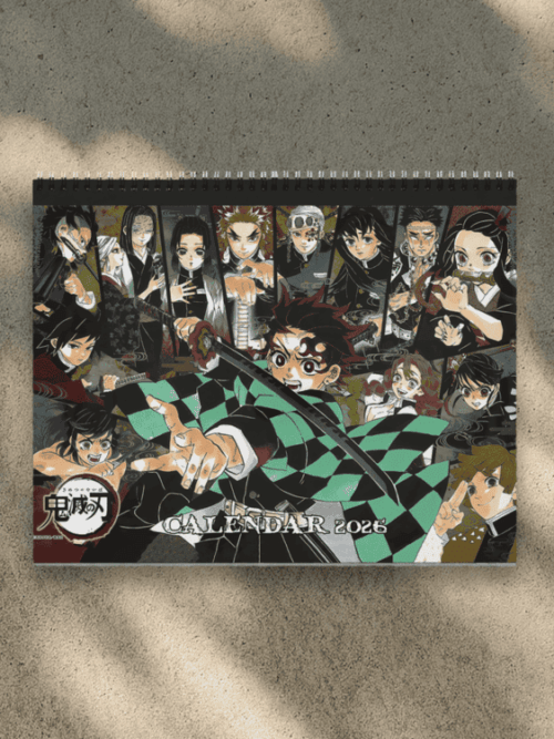 Demon Slayer 2026 Calendar | Home Decor, Office Decor, Kimetsu No Yaiba Fan Gift