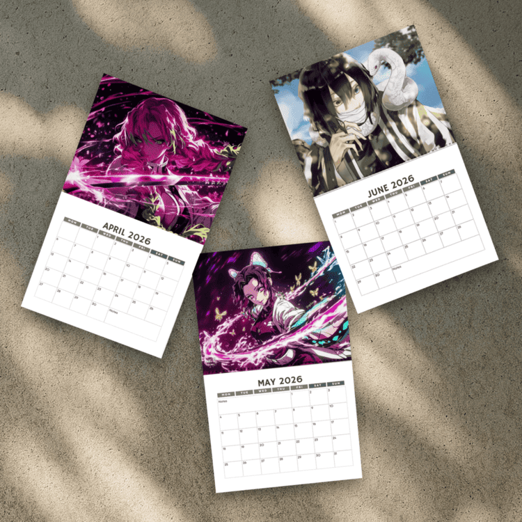 Demon Slayer 2026 Calendar | Home Decor, Office Decor, Kimetsu No Yaiba Fan Gift Demon Slayer 2026 Calendar | Home Decor, Office Decor, Kimetsu No Yaiba Fan Gift