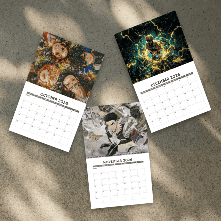 Demon Slayer 2026 Calendar | Home Decor, Office Decor, Kimetsu No Yaiba Fan Gift Demon Slayer 2026 Calendar | Home Decor, Office Decor, Kimetsu No Yaiba Fan Gift
