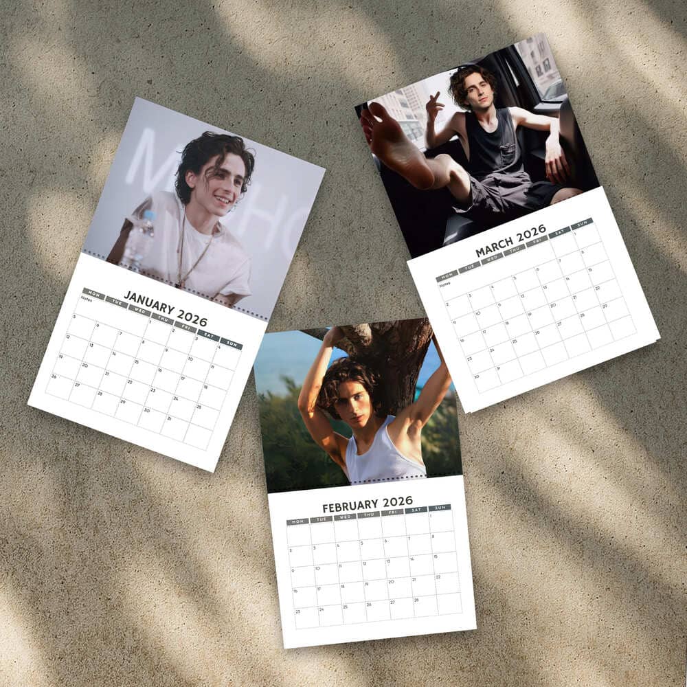 A Year Of Timothée Chalamet 2026 Calendar | Home Decor, Office Decor, Fan Gift A Year Of Timothée Chalamet 2026 Calendar | Home Decor, Office Decor, Fan Gift