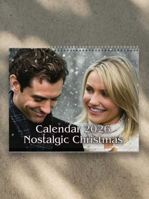 Nostalgic Christmas 2026 Calendar | Home Decor, Office Decor, Retro Movie Fan Gift