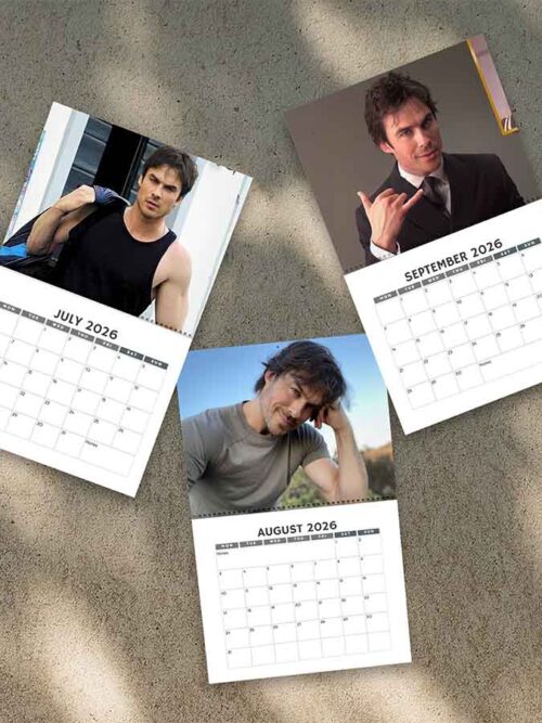 A Year Of Damon 2026 Calendar | Home Decor, Office Decor, Retro Movie Fan Gift