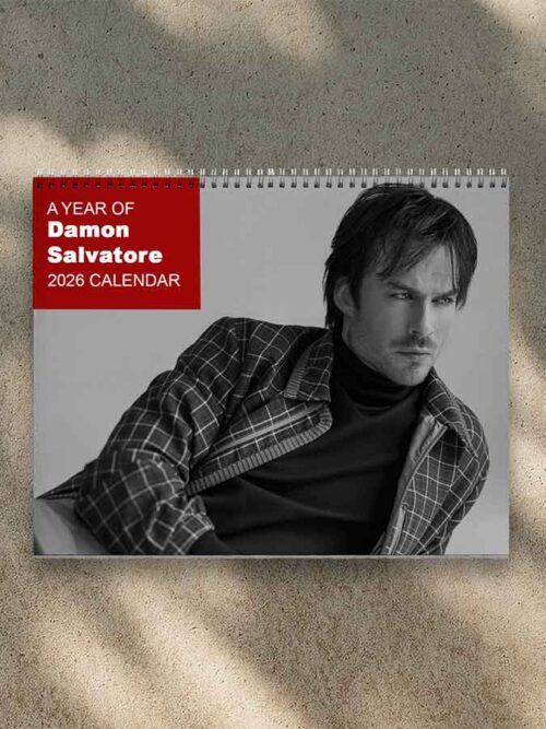 A Year Of Damon 2026 Calendar | Home Decor, Office Decor, Retro Movie Fan Gift
