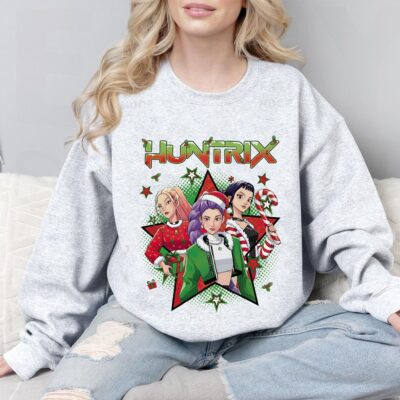 Huntrix Christmas, Kpop Demon Hunters Sweatshirt