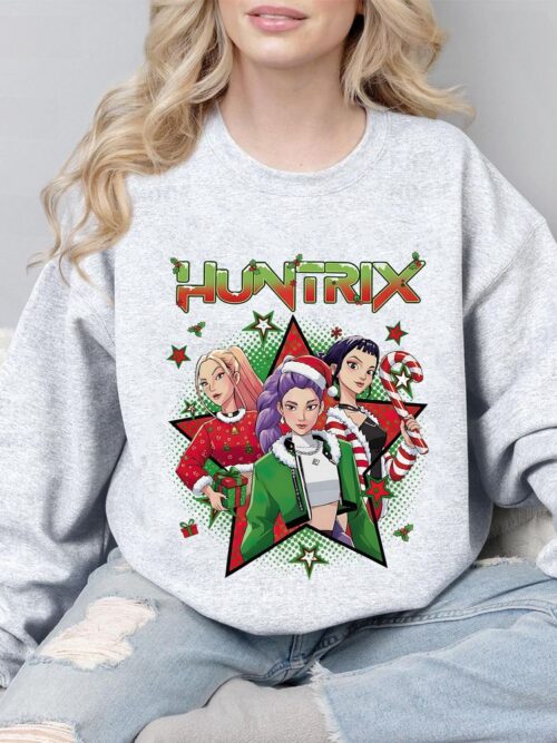 Huntrix Christmas, Kpop Demon Hunters T-shirt