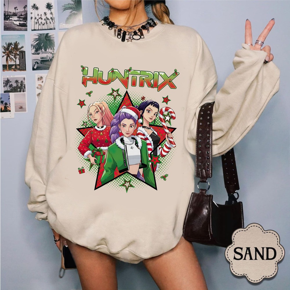 Huntrix Christmas, Kpop Demon Hunters T-shirt Huntrix Christmas, Kpop Demon Hunters T-shirt
