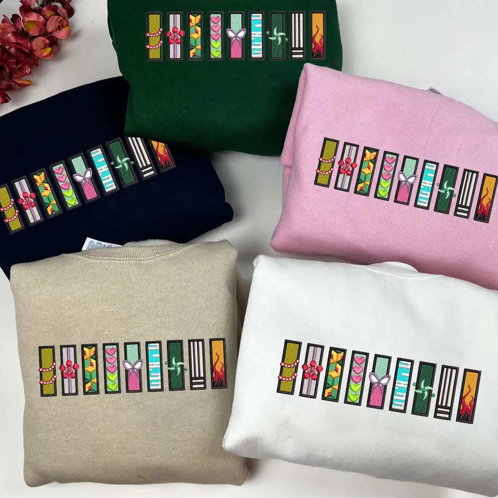 Hashira Embroidered Anime Crewneck Sweatshirt Hashira Embroidered Anime Crewneck Sweatshirt