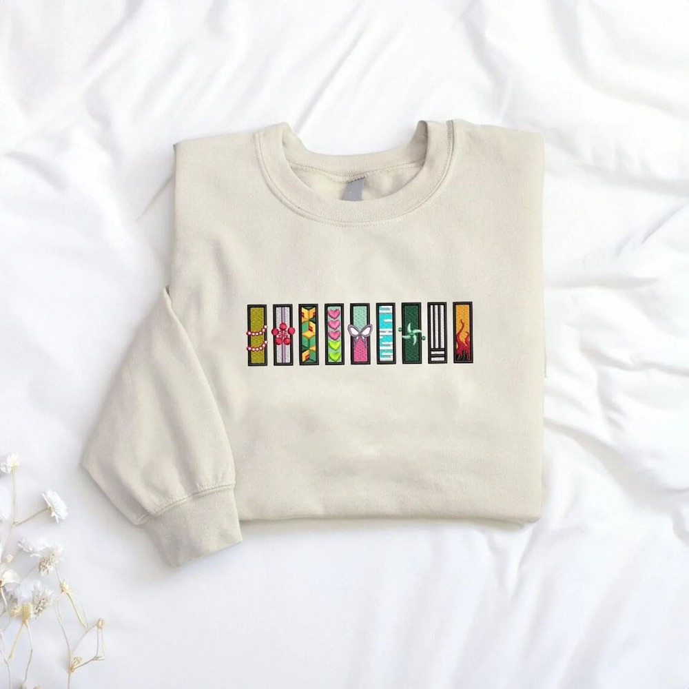 Hashira Embroidered Anime Crewneck Sweatshirt Hashira Embroidered Anime Crewneck Sweatshirt