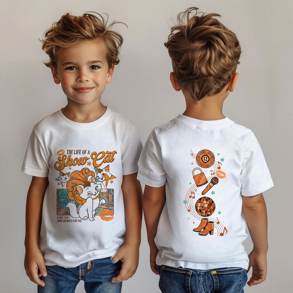 The Life Of A Show Cat 2 Sides Kid Youth T-Shirt The Life Of A Show Cat 2 Sides Kid Youth T-Shirt