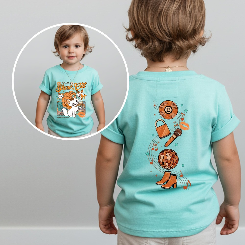 The Life Of A Show Cat 2 Sides Kid Youth T-Shirt The Life Of A Show Cat 2 Sides Kid Youth T-Shirt