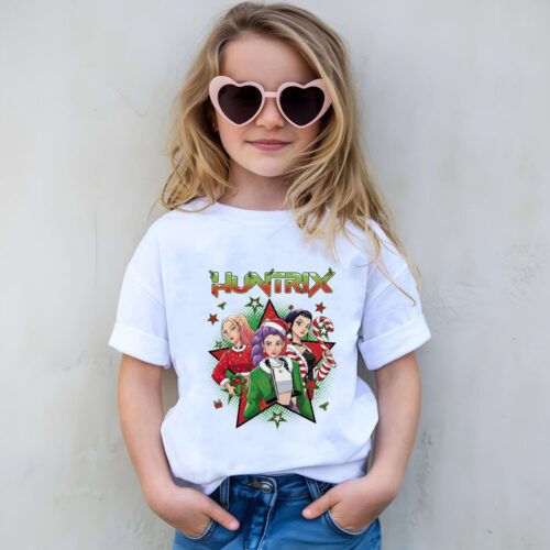 Huntrix Christmas Kpop Demon Hunters Kid Youth Sweatshirt