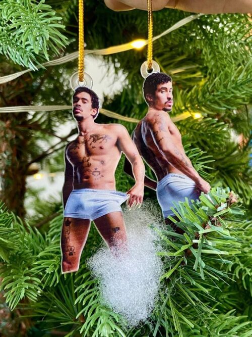 Funny Bad Bunny Ornament For Holiday Tree Decoration Funny Bad Bunny Ornament For Holiday Tree Decoration