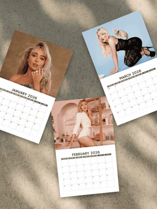 A Year Of Sabrina Carpenter 2026 Calendar | Home Decor, Office Decor, Fan Gift