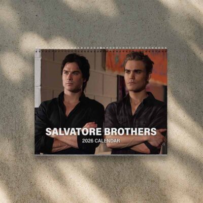 A Year Of Damon and Stefan 2026 Calendar | Home Decor, Office Decor, Retro Movie Fan Gift