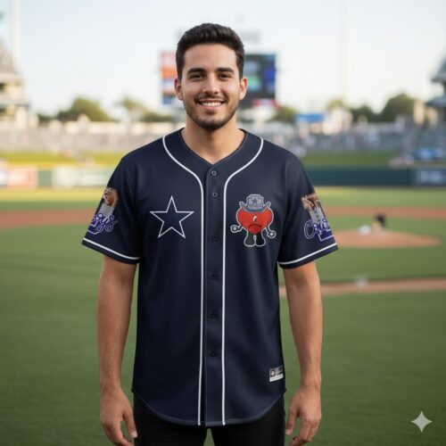 Dallas Cowboys FootFall Jersey And Bad Bunny Dallas Cowboys FootFall Jersey And Bad Bunny