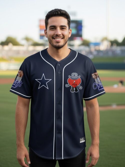 Dallas Cowboys FootFall Jersey And Bad Bunny Dallas Cowboys FootFall Jersey And Bad Bunny