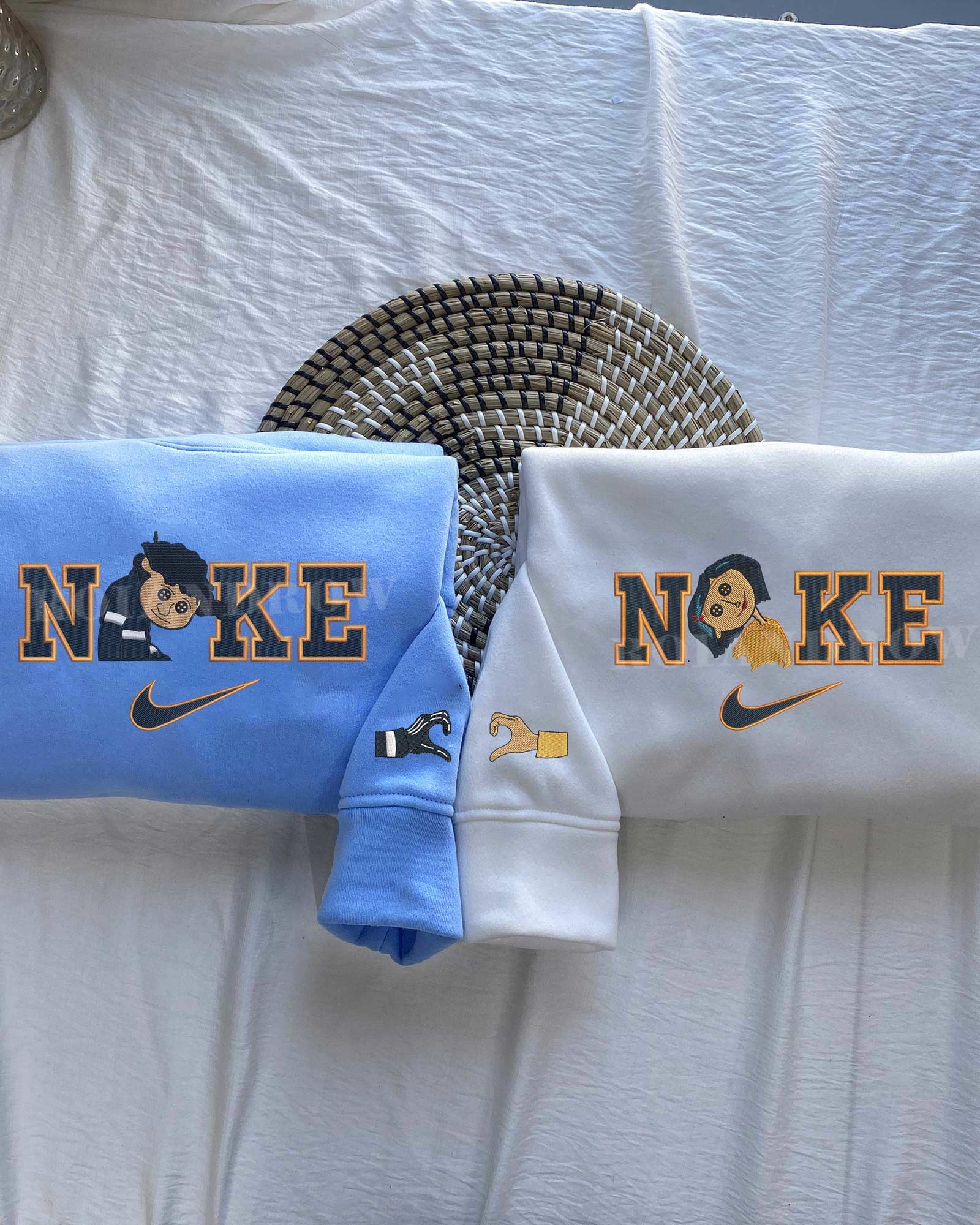 Coraline & Wybie Ver 2- Embroidered Shirt Coraline & Wybie Ver 2- Embroidered Shirt