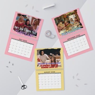 Retro Friends TV Show 2026 Calendar