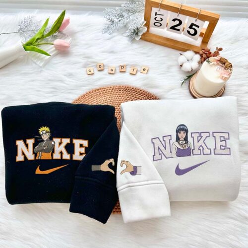 Naruto Uzumaki & Hinata Hyuga (Naruto)  – Embroidered Sweatshirt