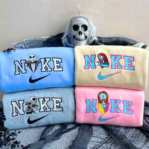 Jack and Sally (The Nigthmare before Christmas Full Version) – Embroidered Sweatshirt/Hoodie/T-shirt