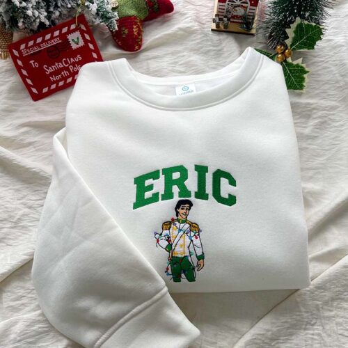 The Little Mermaid Version Christmas – Embroidered Sweatshirt/Hoodie/T-shirt