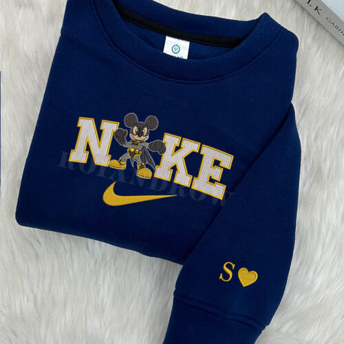 Mickey and Minnie (Batman version) – Embroidered Shirt