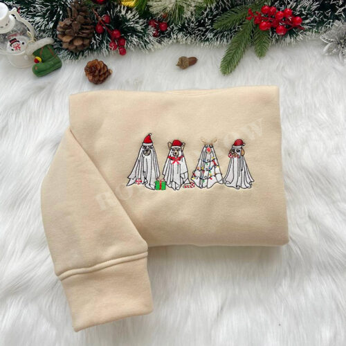Cats and Dogs  – Christmas Embroidered Shirt