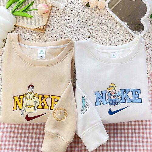 Cinderella &  Prince Charming – Embroidered Sweatshirt/Hoodie/T-shirt