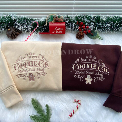 North Pole Cookie Co – Christmas Embroidered Sweatshirt