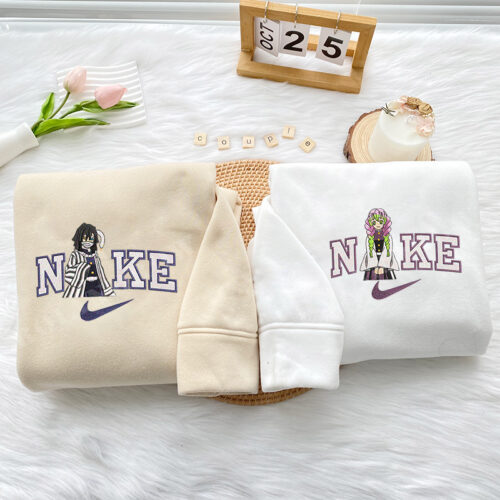 Obanai Iguro and Mitsuri Kanroji– Embroidered Shirt