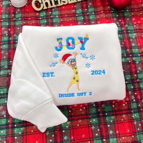 Inside out Xmas – Embroidered Sweatshirt/Hoodie/T-shirt
