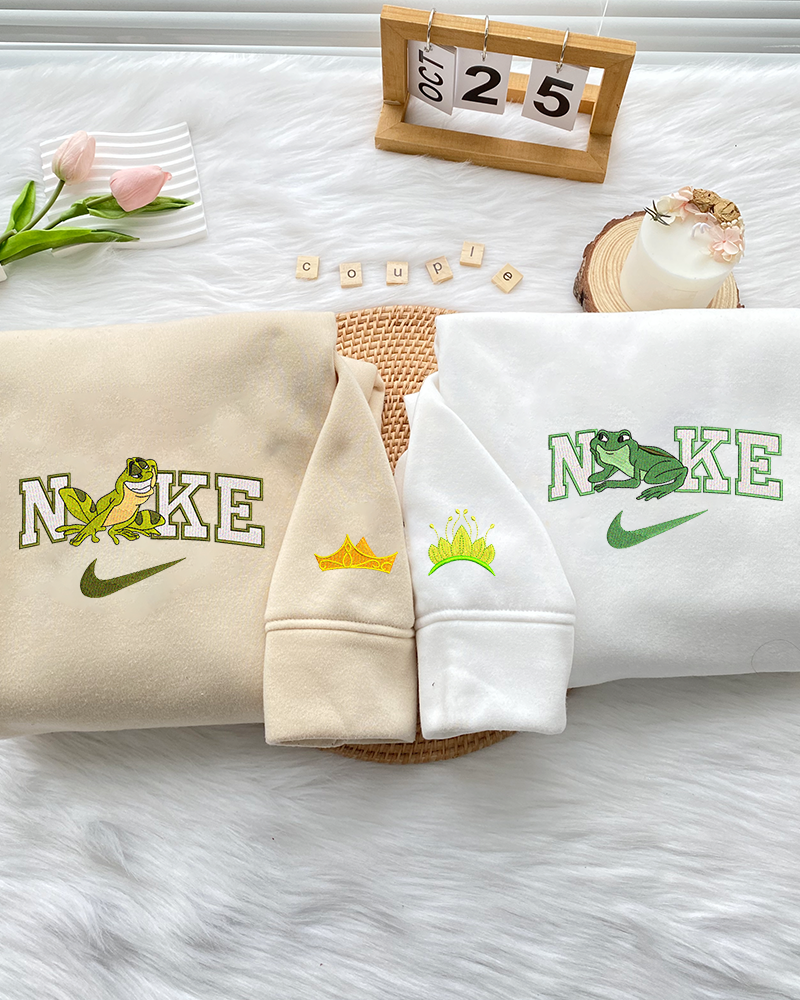 Tiana & Naveen Frog (Ver 2) – Embroidered Shirt Tiana & Naveen Frog (Ver 2) – Embroidered Shirt