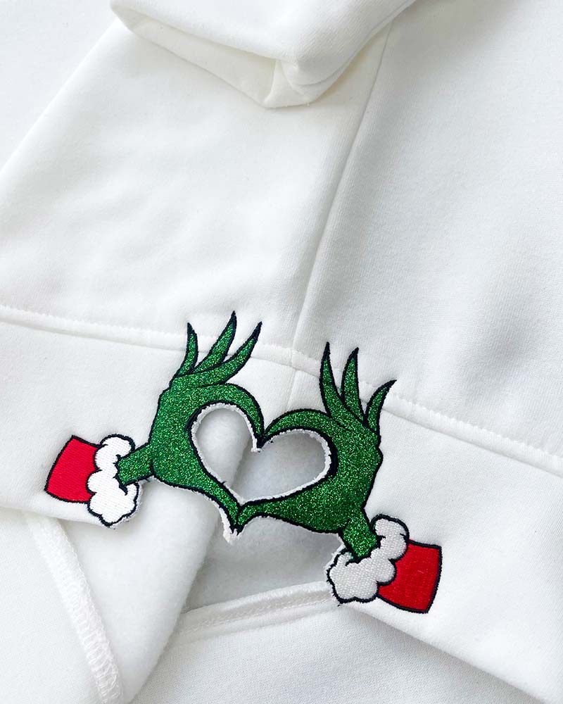 Merry Grinchmas – Embroidered Youth Sweatshirt/Hoodie/T-shirt Merry Grinchmas – Embroidered Youth Sweatshirt/Hoodie/T-shirt