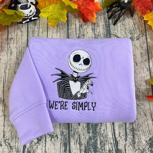 Jack & Sally ver 3 – Embroidered Sweatshirt/Hoodie/T-shirt