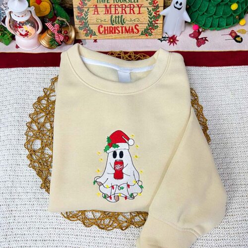 Boo Christmas – Embroidered Sweatshirt/Hoodie/T-shirt