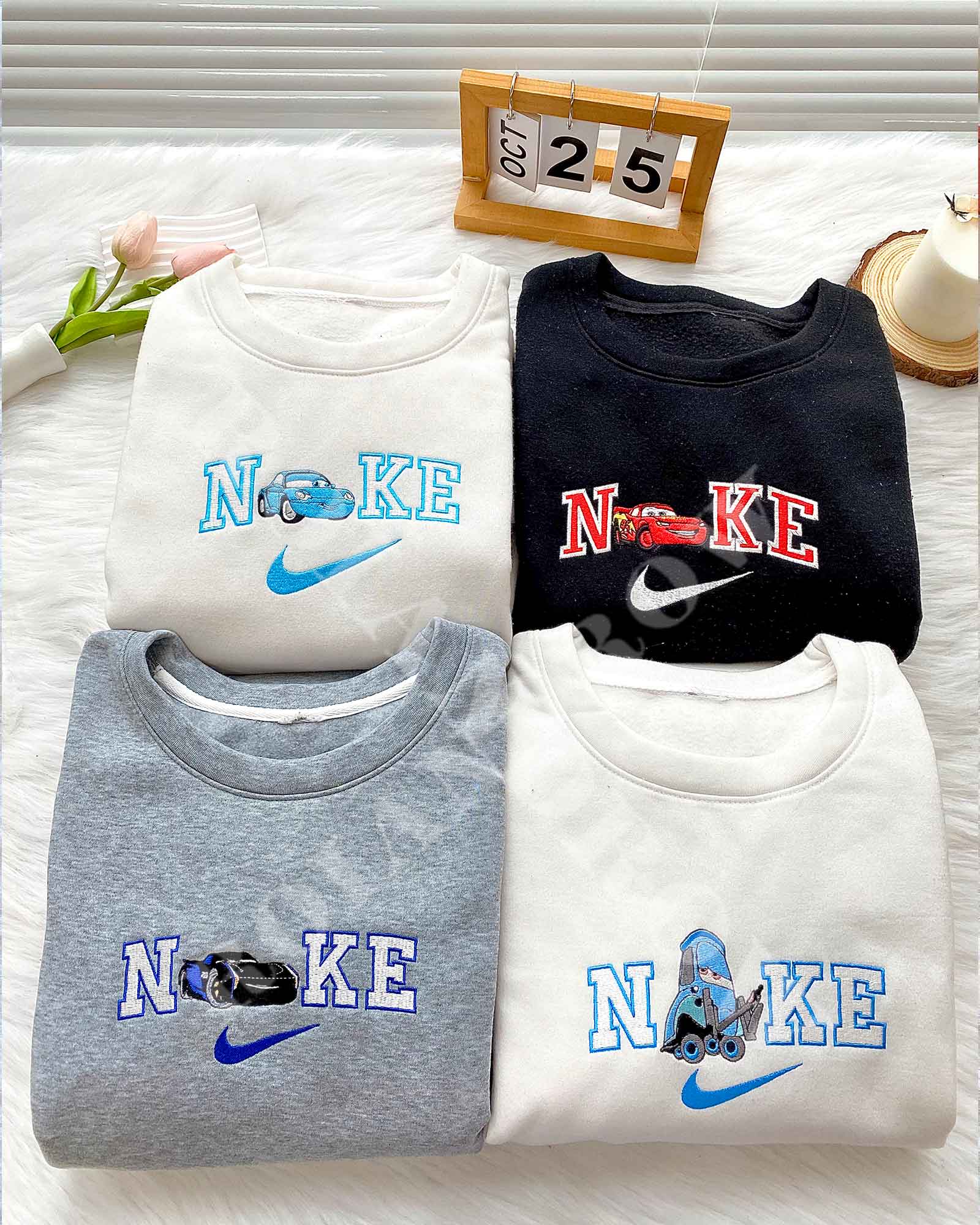 McQueen & Sally & Tow Mater – Embroidered Shirt McQueen & Sally & Tow Mater – Embroidered Shirt