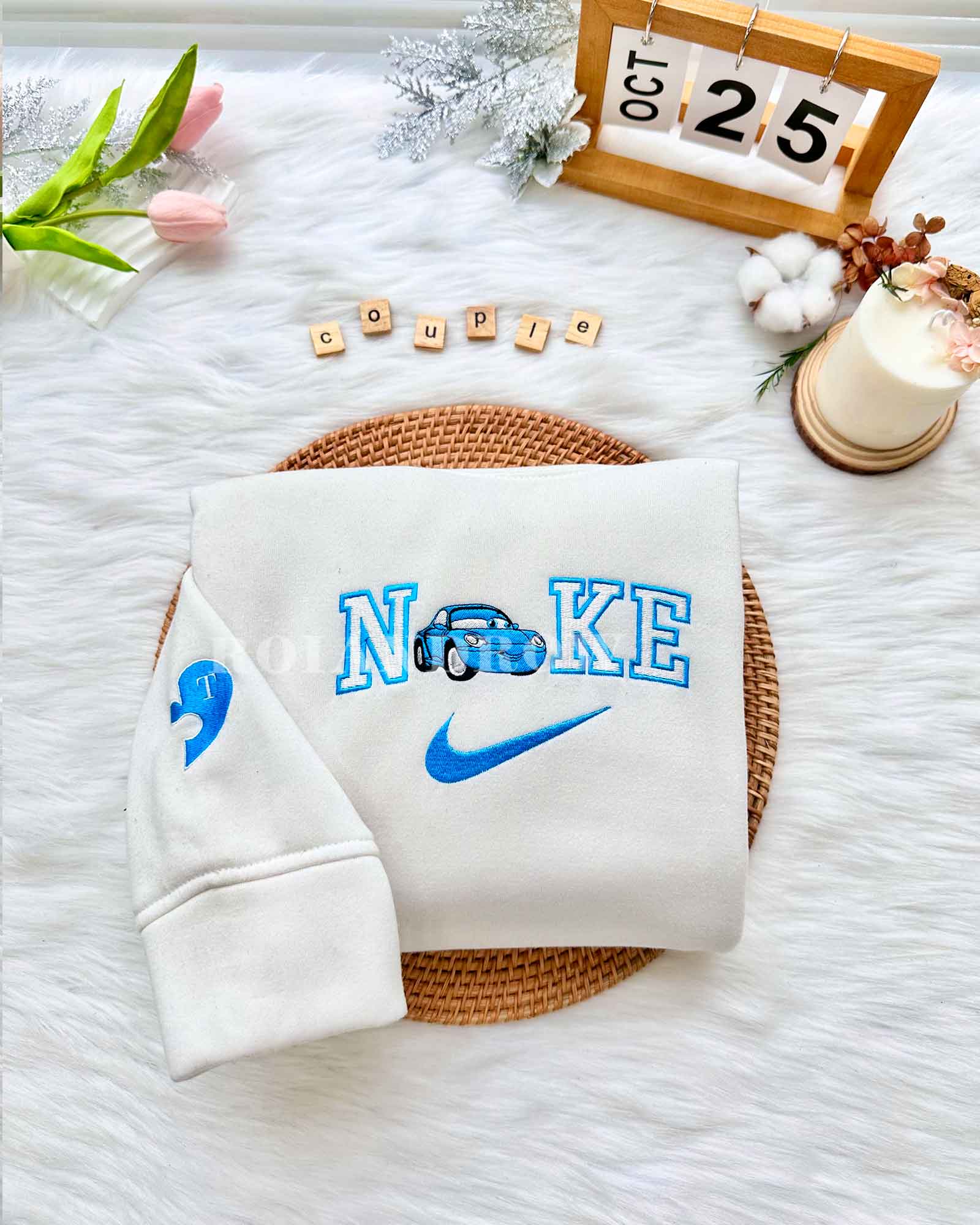 McQueen & Sally & Tow Mater – Embroidered Shirt McQueen & Sally & Tow Mater – Embroidered Shirt