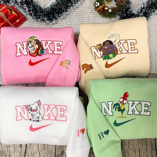 Moana & Friends Nike Version- Embroidered Sweatshirt/Hoodie/T-shirt