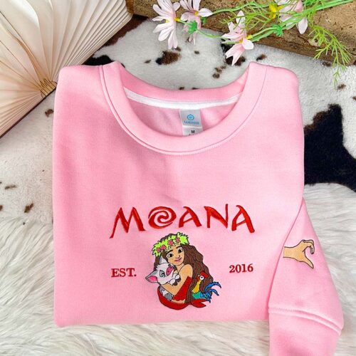 Moana & Friends – Embroidered Sweatshirt/Hoodie/T-shirt